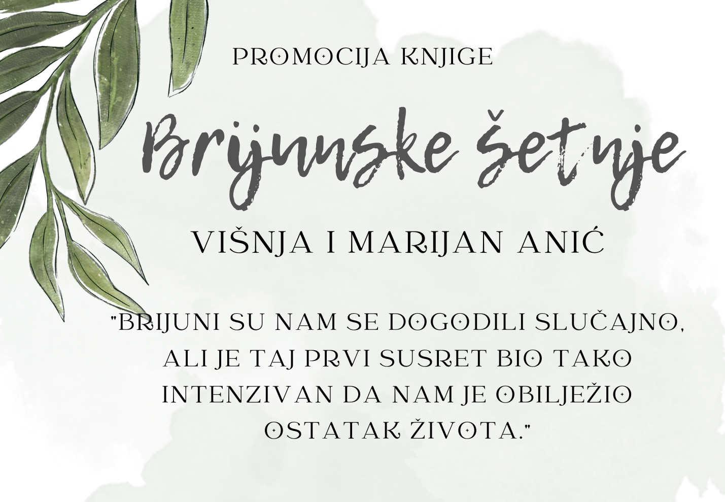 Promocija knjige Brijunske šetnje 24. lipnja na Velikom Brijunu
