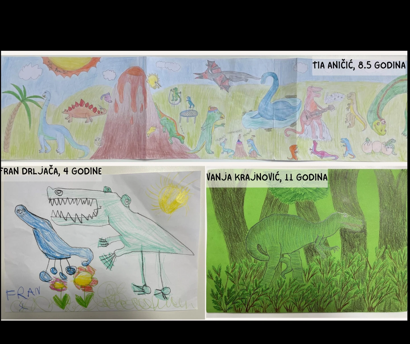 Pobjednici likovnog natječaja povodom Dana dinosaura