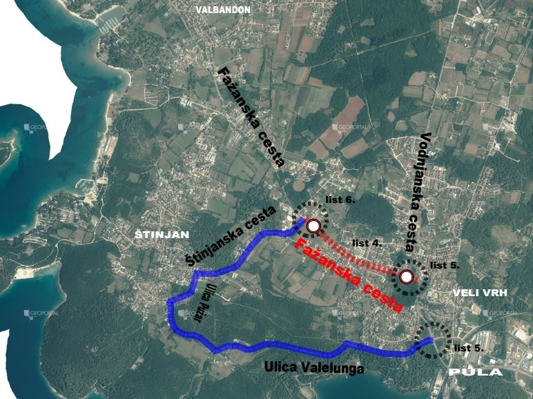 Fažana Road closed from May 6 to May 30, traffic diverted